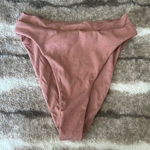 Summerful Ribbed Shimmer French Bikini Bottom Size S